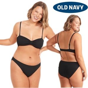 Old Navy Black Classic Low Rise Bikini Bottom Size Large
